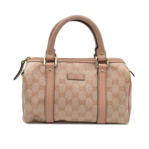 Gucci GG Crystal Boston Bag Canvas Pink